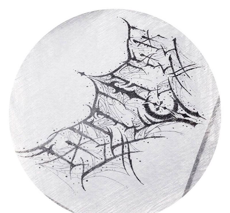 chicano花体设计纹身图片_手稿字符胸部颈部背部原创纹身图案