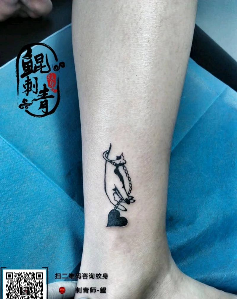 有意思的图纹身图片_腿部欧美成品纹身图案