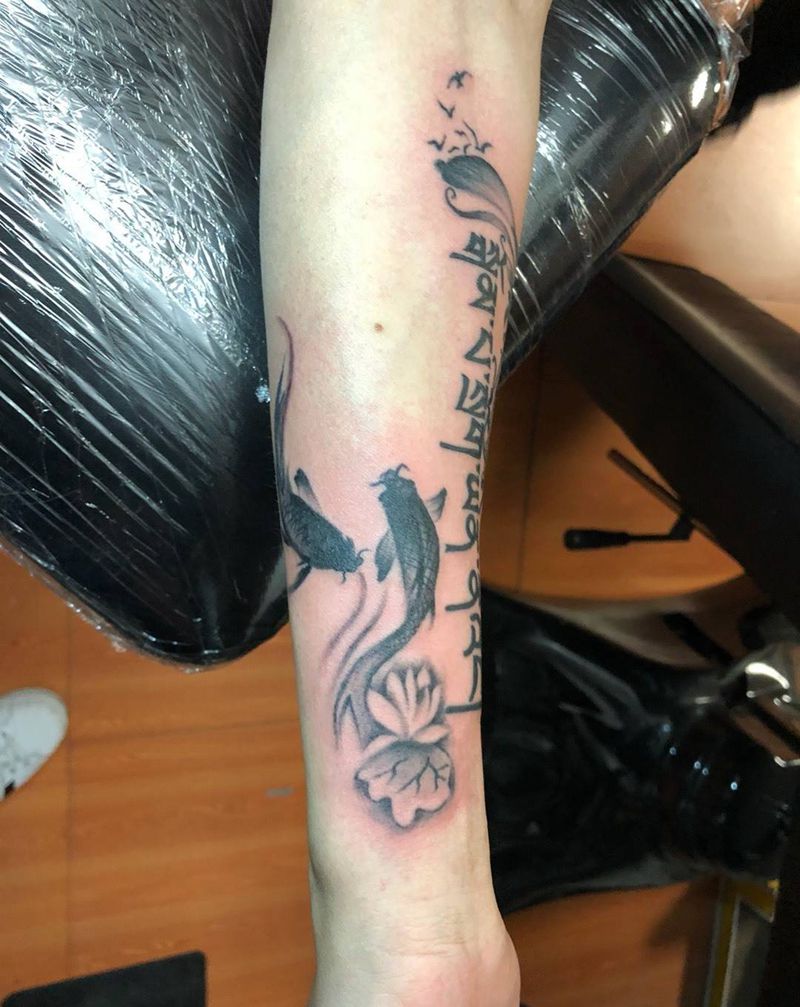 梵文设计纹身图片