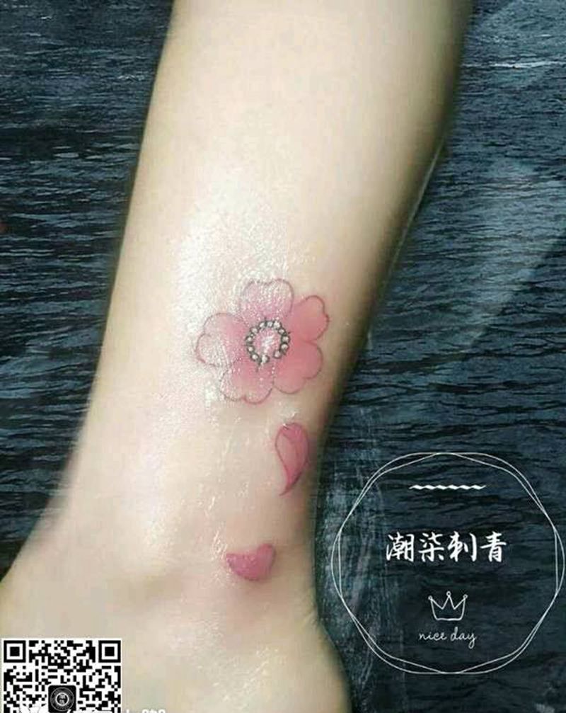 樱花纹身图片