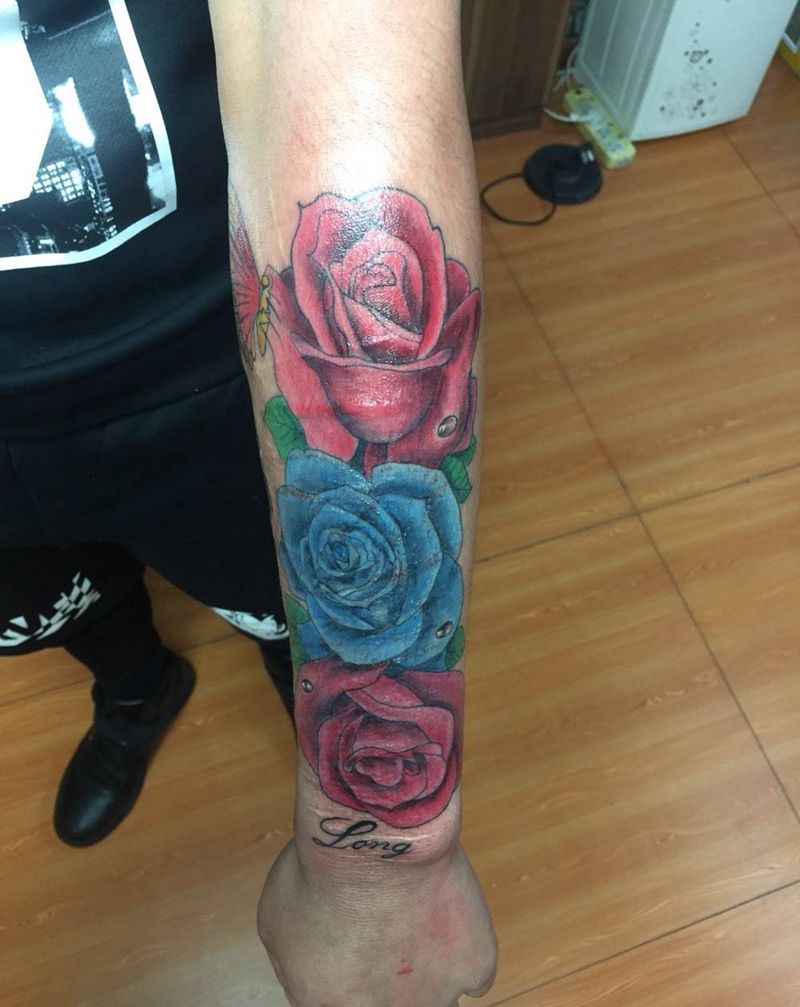 疤痕遮盖纹身图片