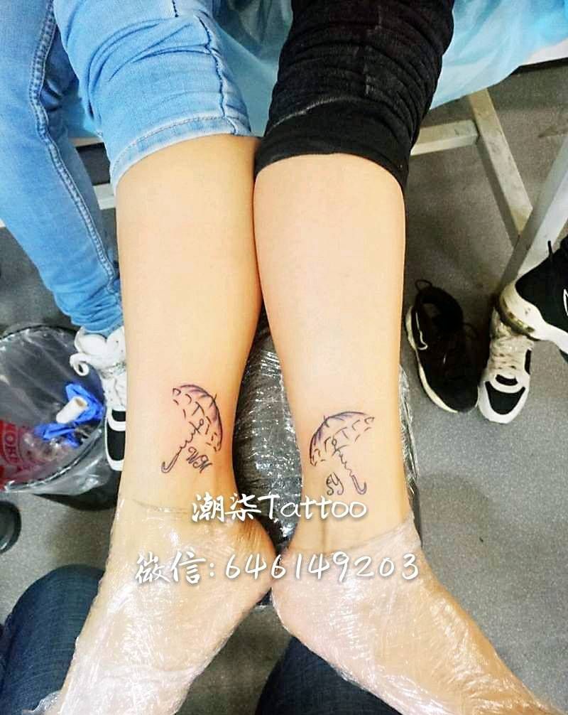 闺蜜小清新纹身图片