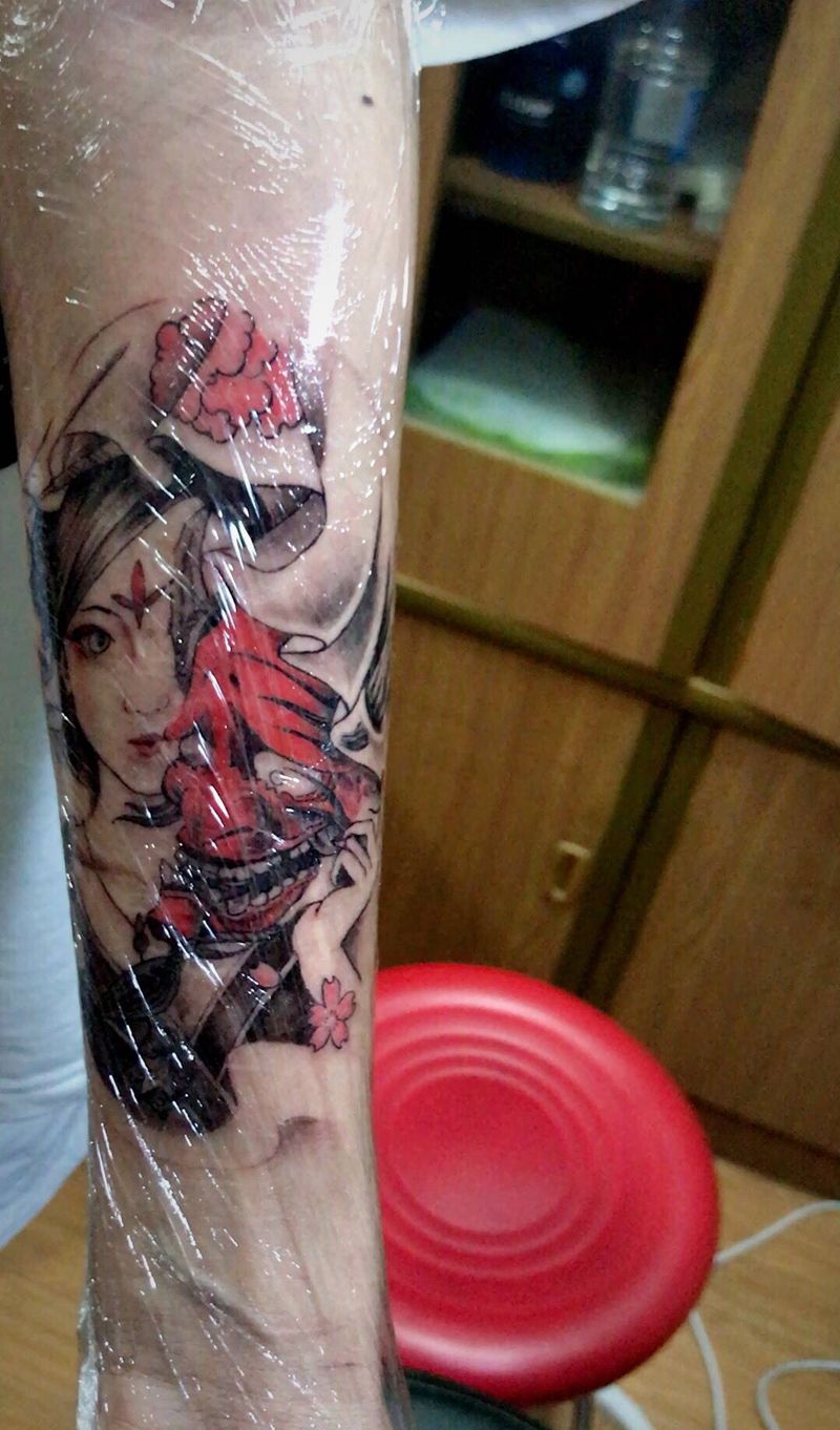 疤痕遮盖纹身图片