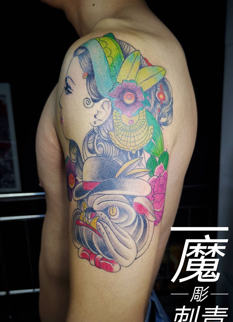 特价纹身纹身图片_手臂肩部New SchoolOld School纹身图案