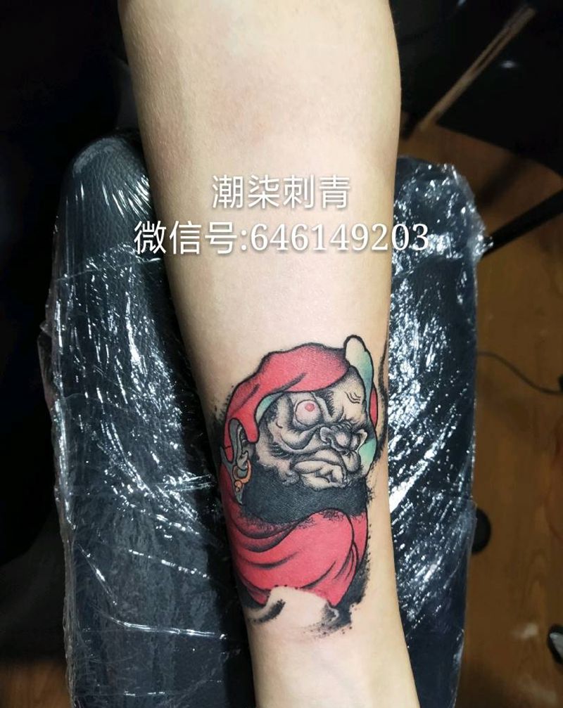 达摩蛋纹身图片