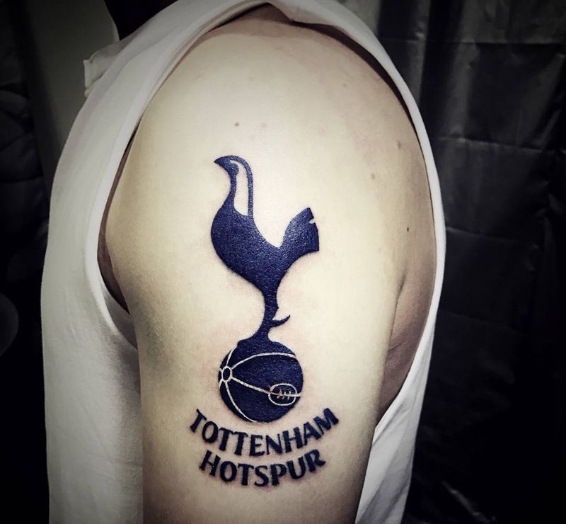 热刺迷纹身图片