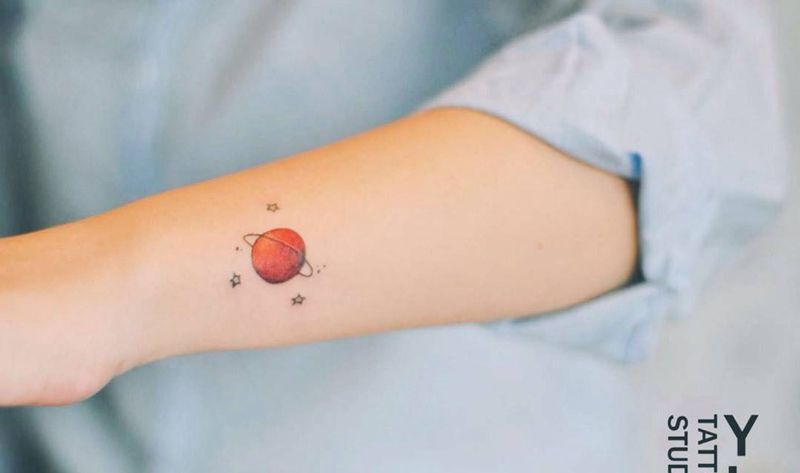 小清新纹身图片_手臂纹身图案