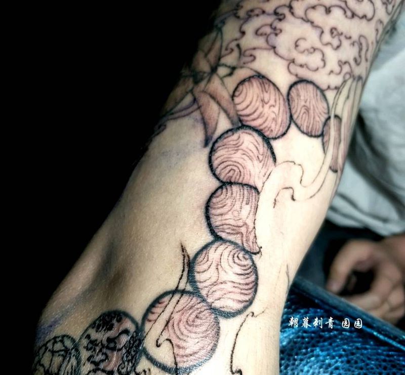 小细节 原创鲤鱼花臂纹身图片