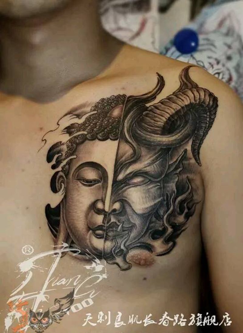 佛与魔纹身纹身图片