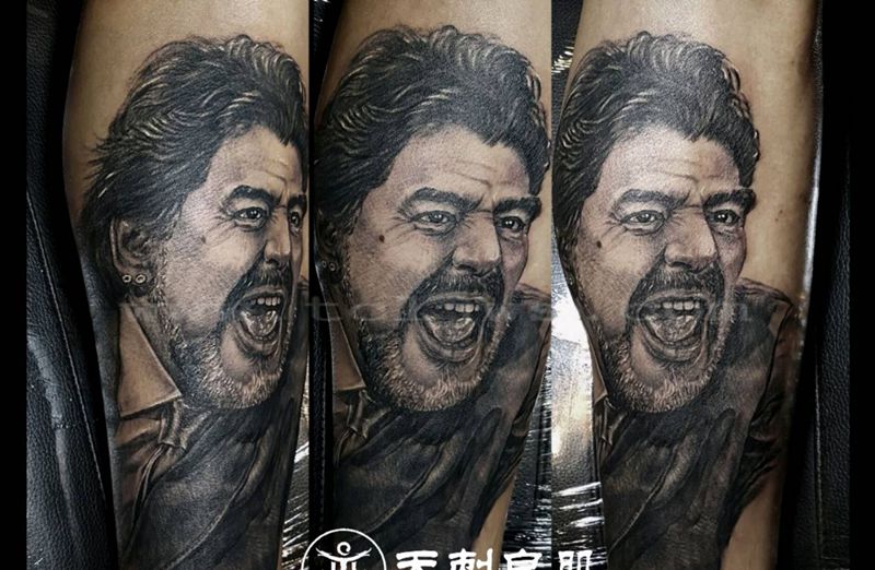 肖像纹身图片_手臂纹身图案
