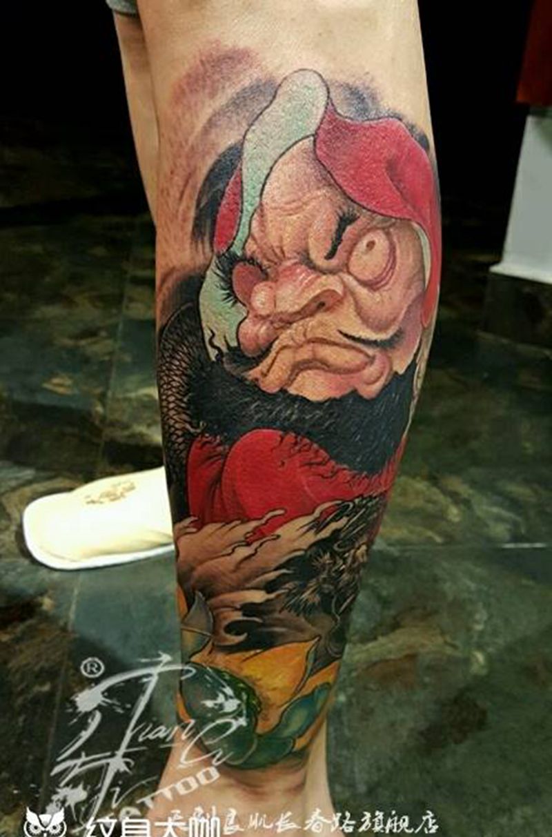 达摩纹身图纹身图片