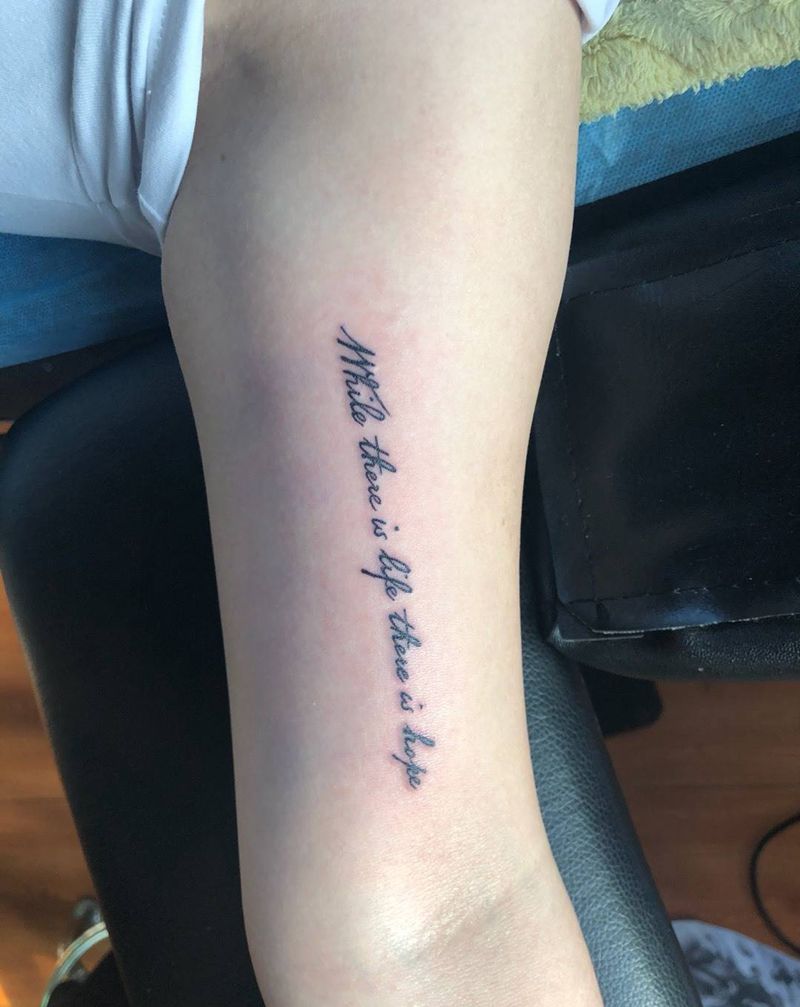 英文小清新纹身图片