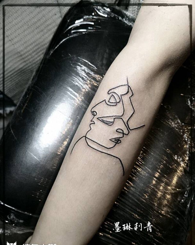 你中有我  我中有你纹身图片