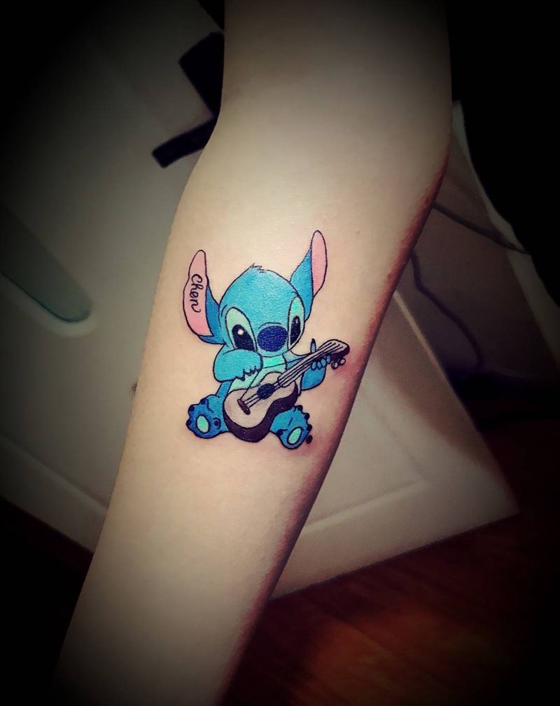 史迪奇纹身图片