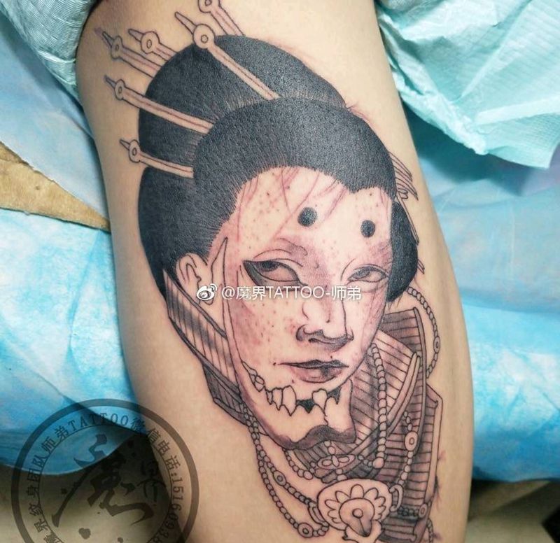 school纹身图片_臀部腿部Old School纹身图案