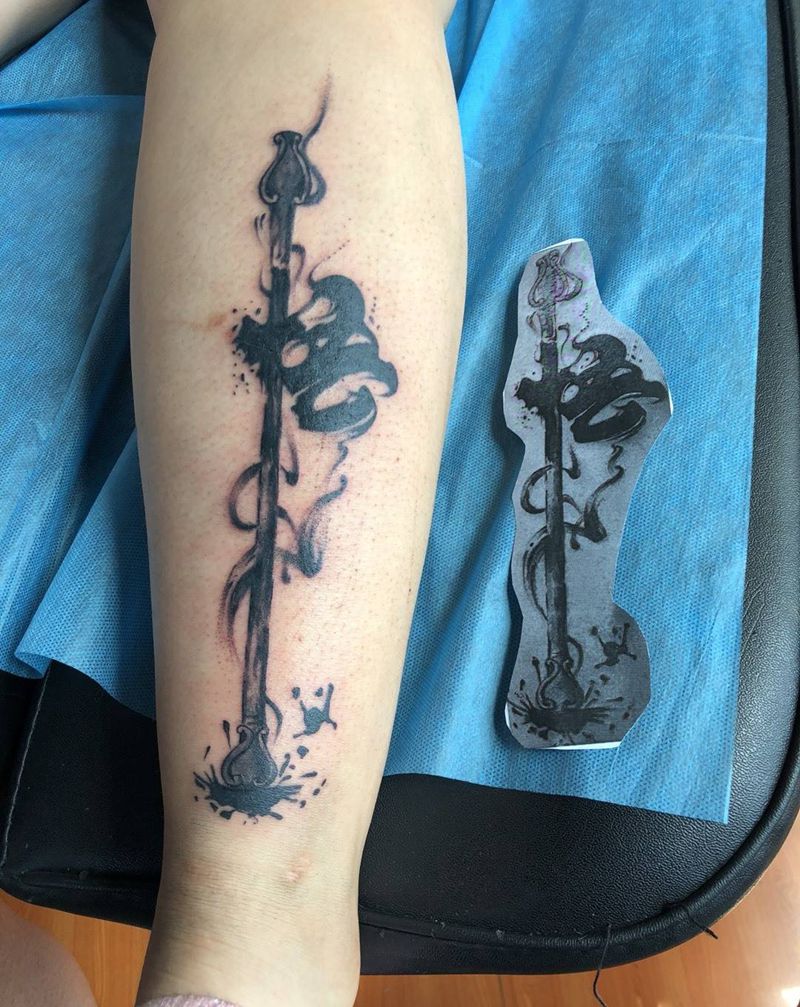 水墨风格纹身图片