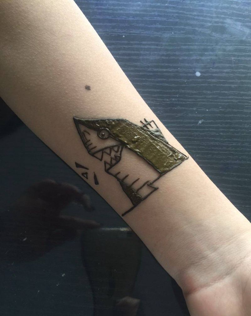 小鲨鱼纹身图片