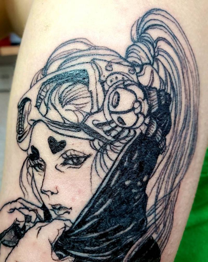 卡通人物纹身图片_手臂New School纹身图案