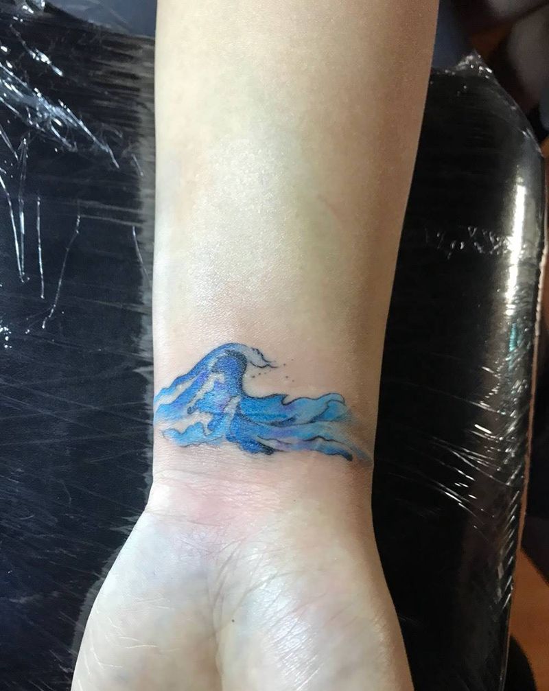 海浪纹身图片