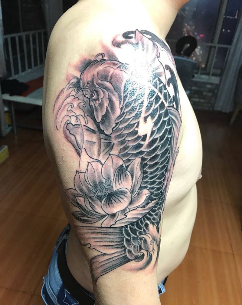 鲤鱼纹身图片