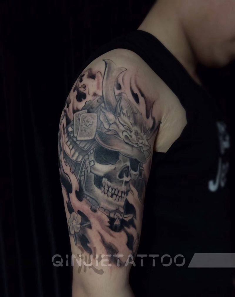鬼武纹身图片
