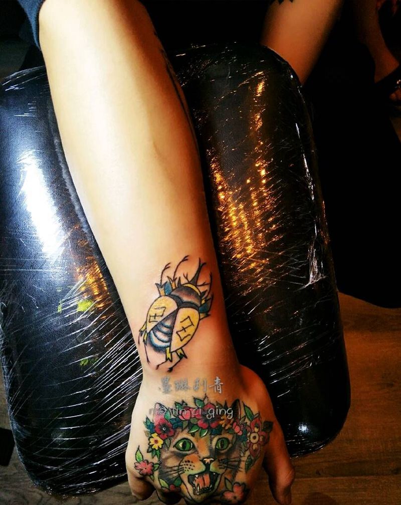 甲壳虫纹身图片