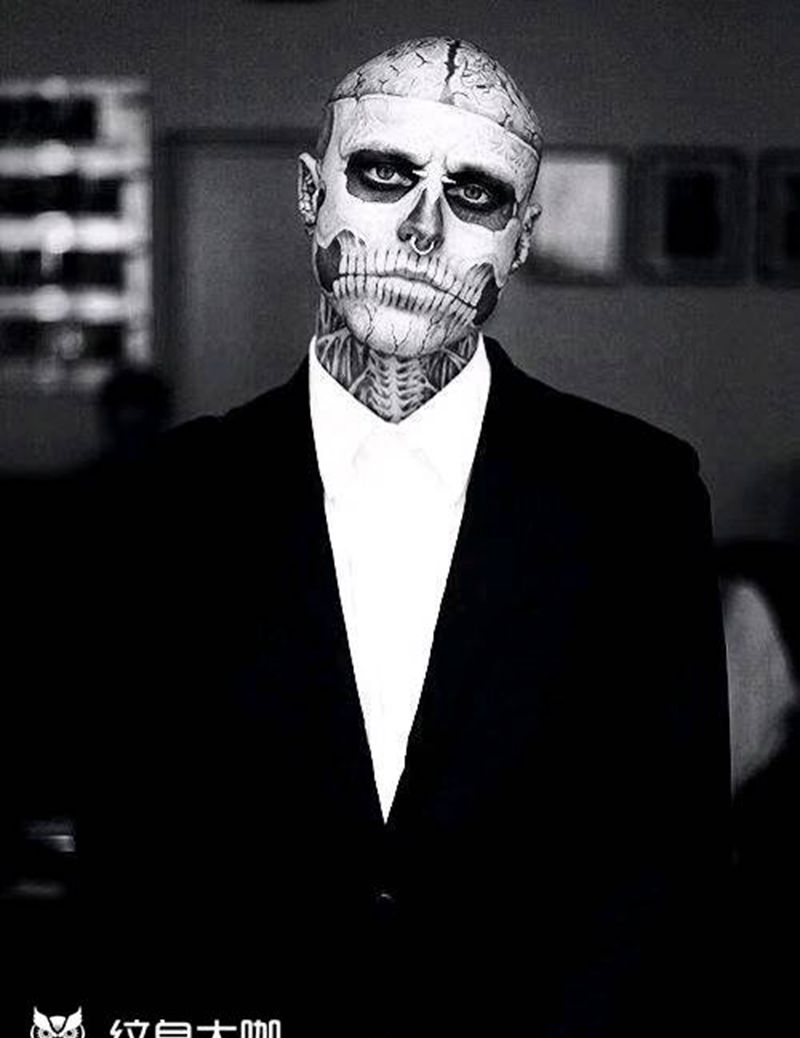 致敬纹身图片_插画纹身图案