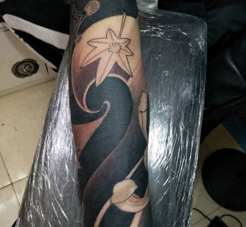 雾纹身图片_版雾 日式浪纹身图案