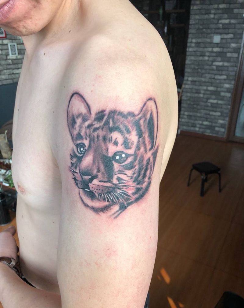 小老虎纹身图片