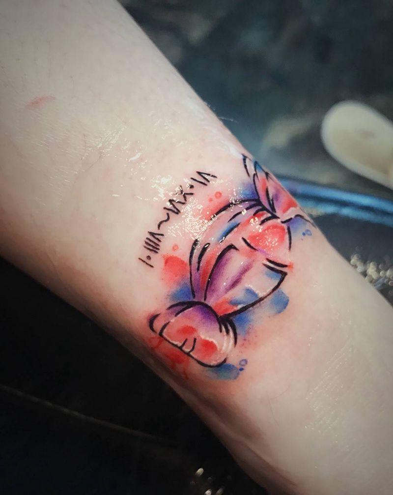 泼墨小糖果纹身图片