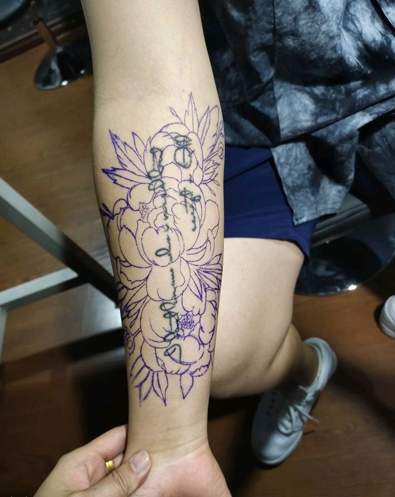 遮盖纹身图片_手臂新传统纹身图案