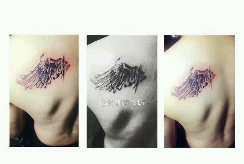 草稿  羽纹身图片