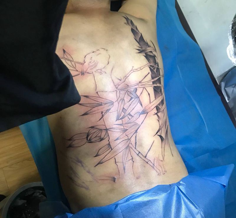 未完成纹身图片
