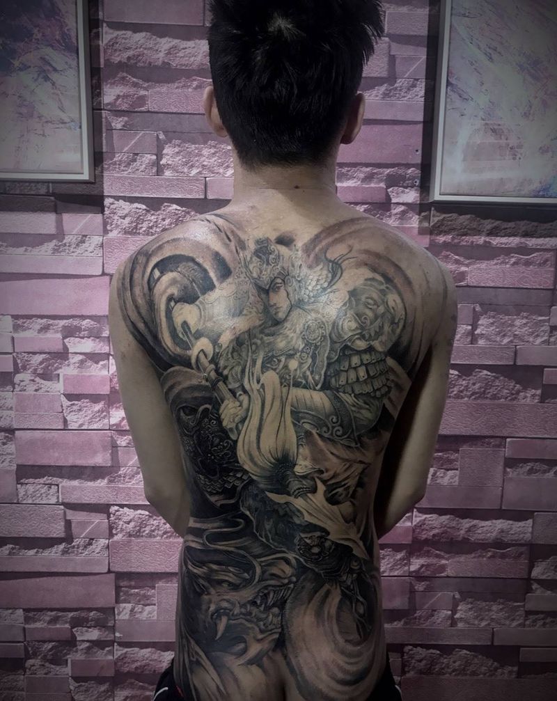 赵子龙纹身图片