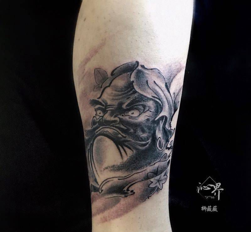达摩纹身图片