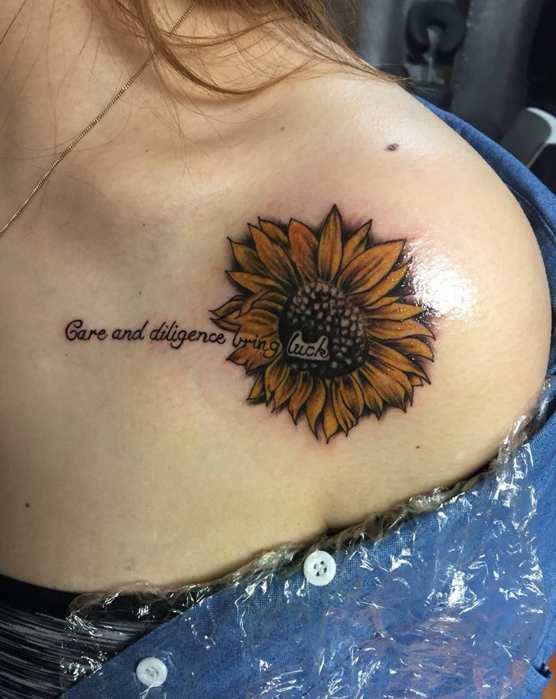 向日葵纹身图片