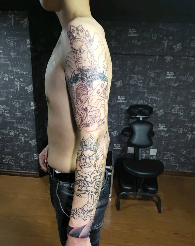 四大天王纹身图片