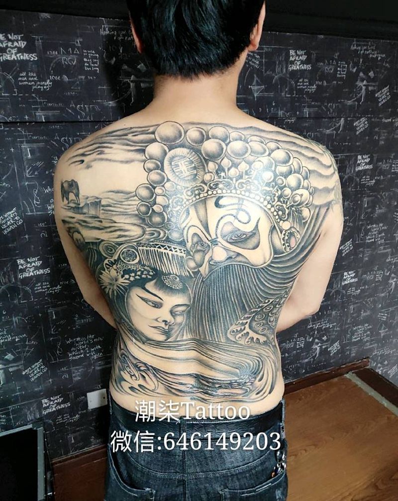 霸王别姬纹身图片