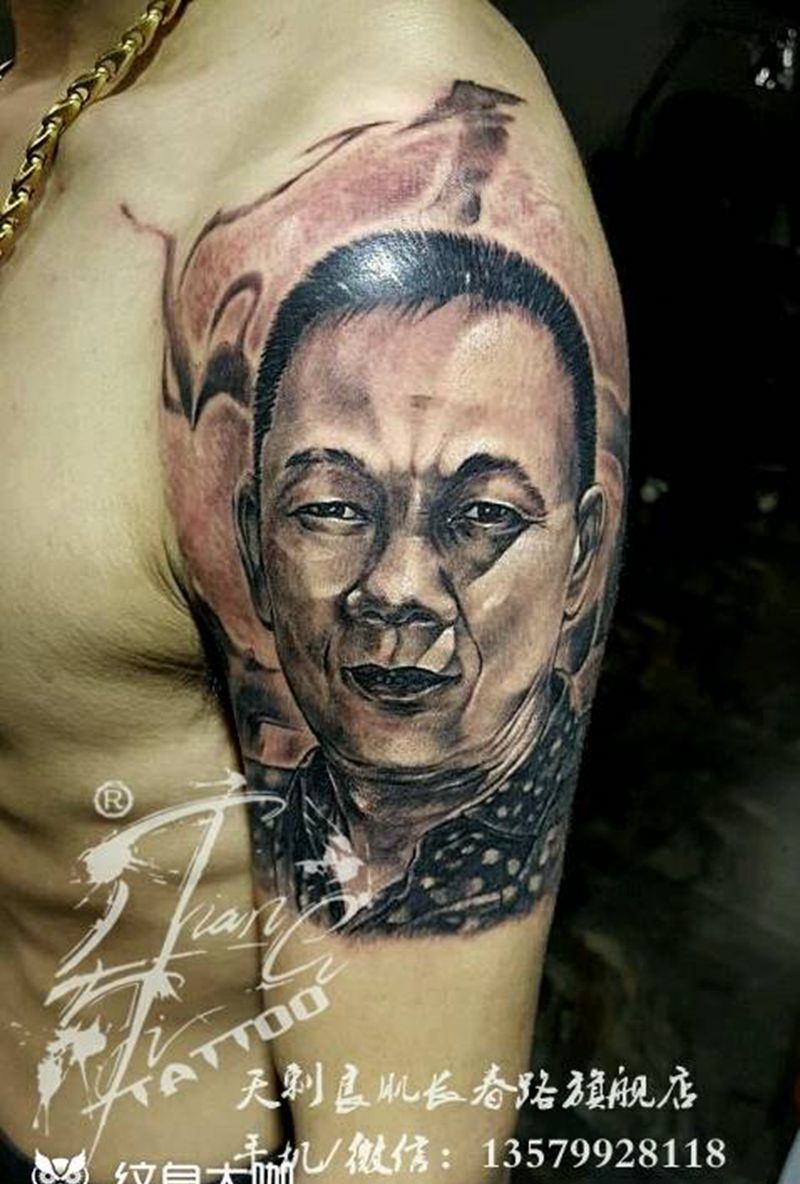 人物肖像纹身图片