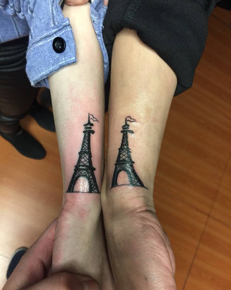 情侣纹身塔纹身图片