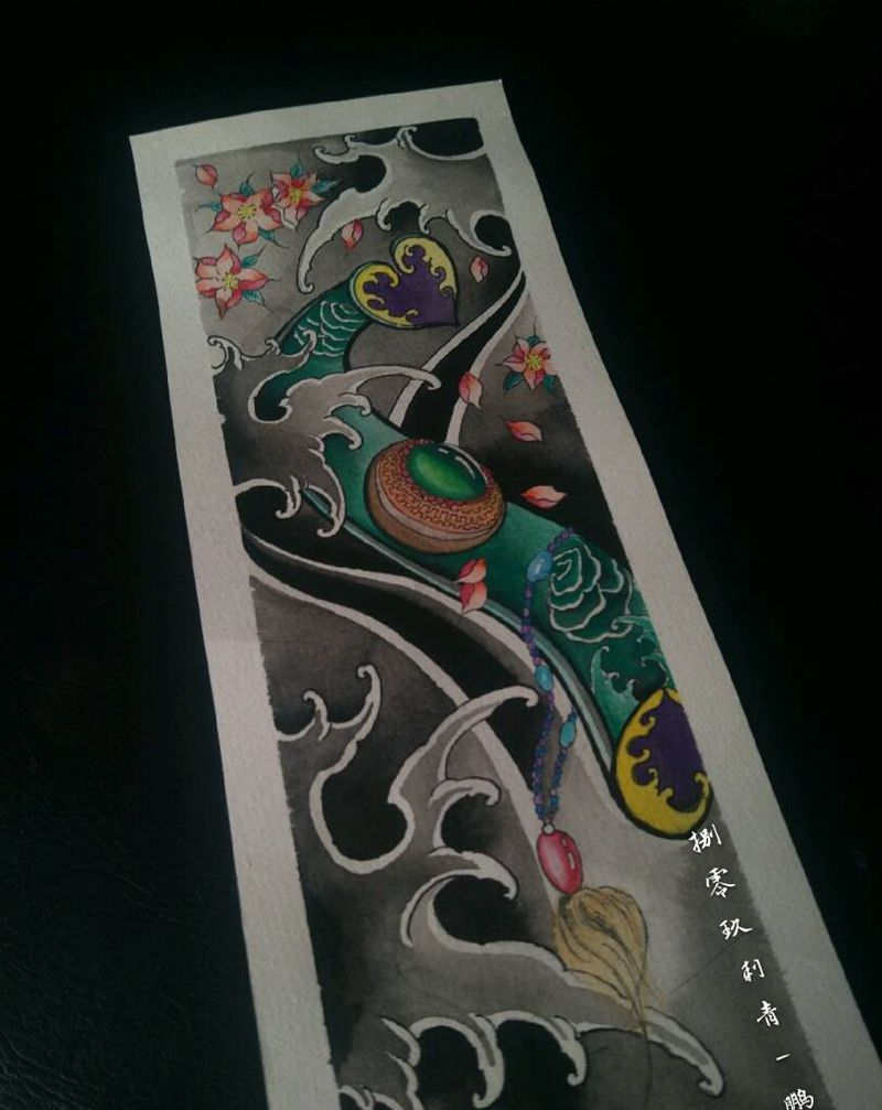 《如意》纹身图片_新传统纹身图案