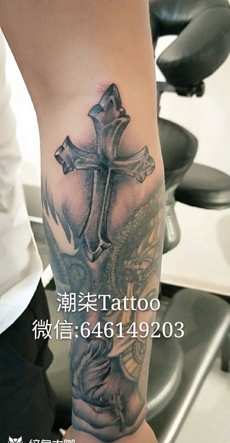 欧美包小臂纹身图片