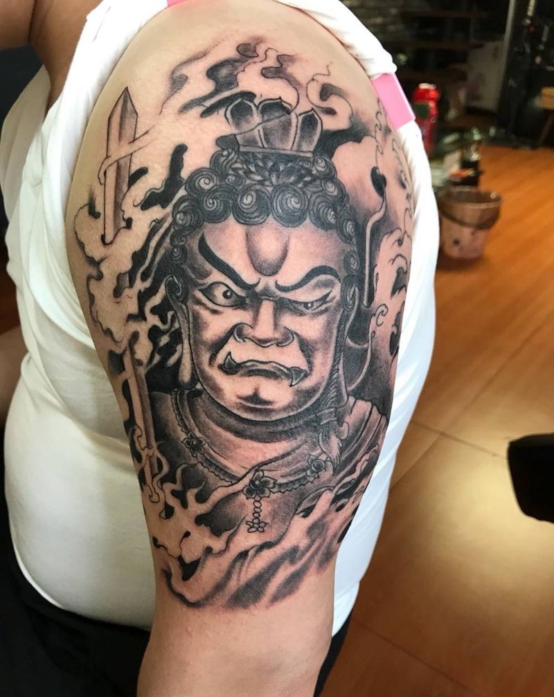 不动冥王纹身图片