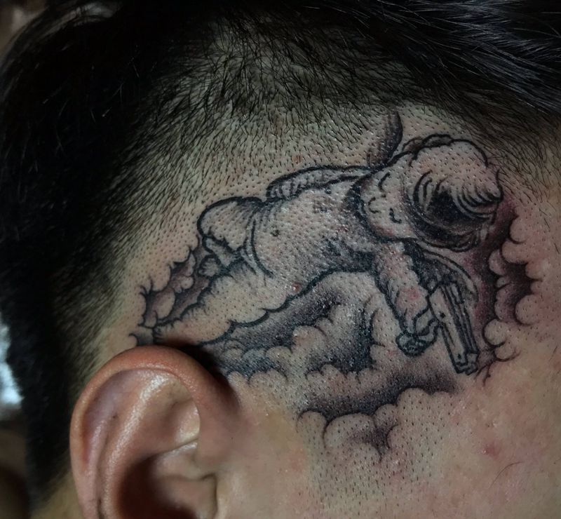 丘比特纹身图片