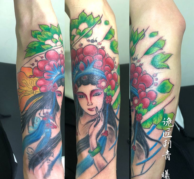 修改➕补色纹身图片_手臂纹身图案