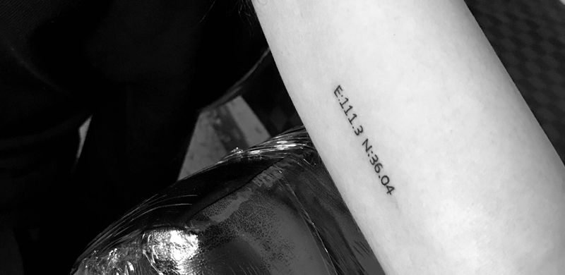 坐标/home纹身图片_手臂小清新字母纹身图案