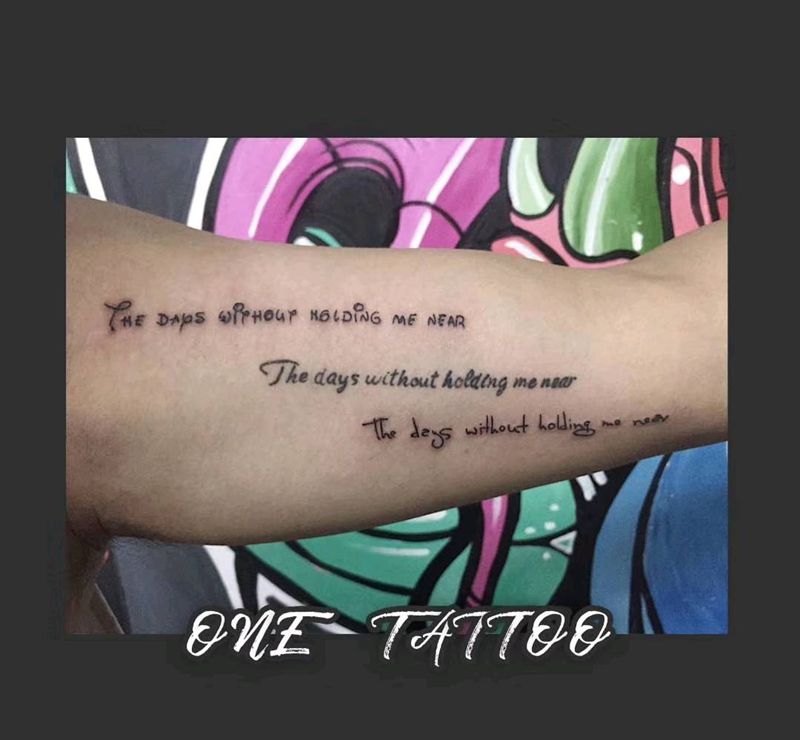 字母添加纹身图片_手臂纹身图案