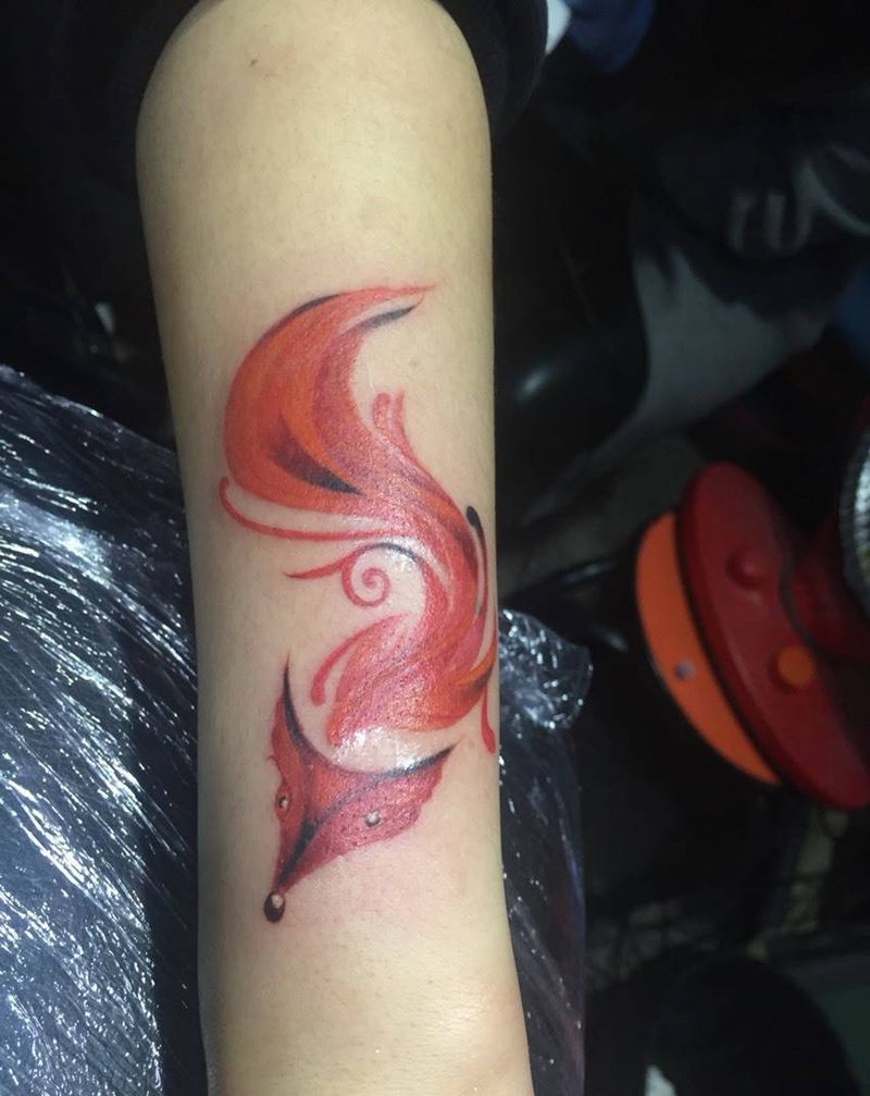 小狐狸纹身图片