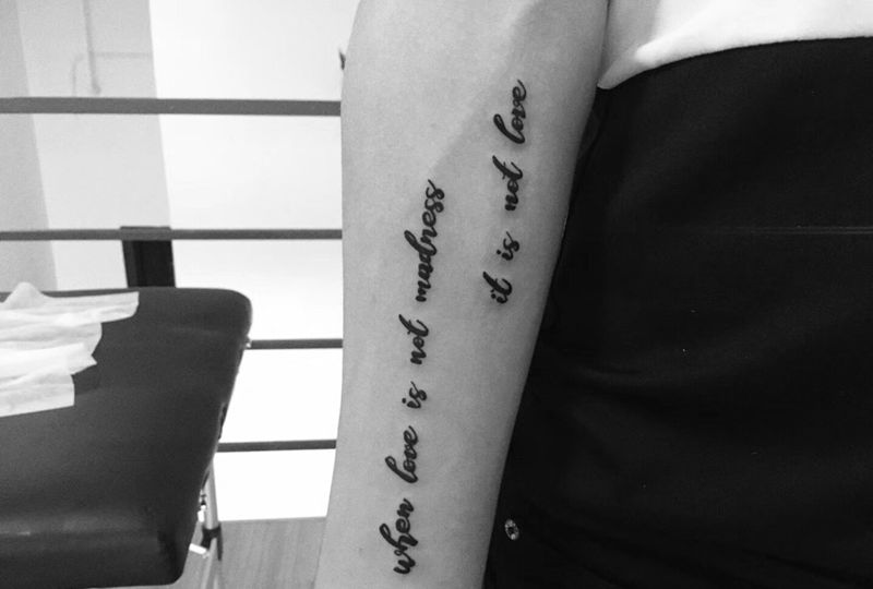 小英文纹身图片