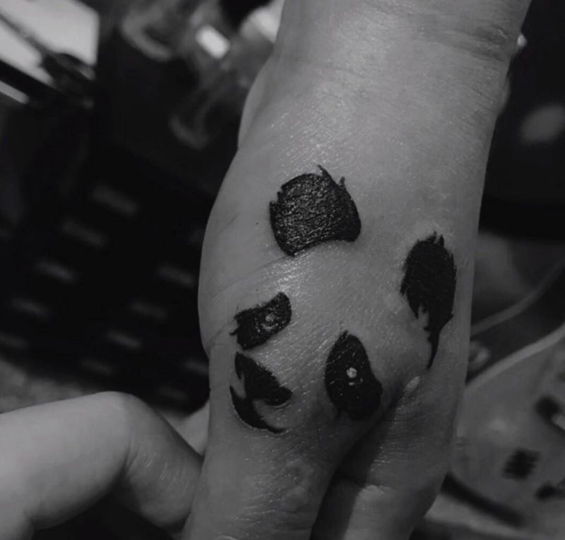 小熊 遮盖纹身图片